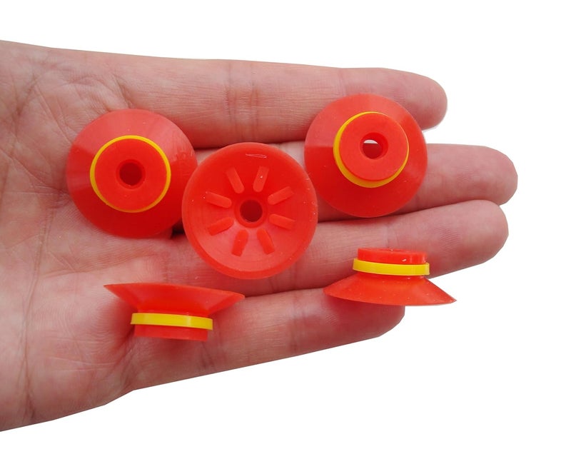 SICODA Industrial Flat Vacuum Suction Cup F Series Single-Layer Silicone Robotic Arm Accessory with Ribs,Pack of 5 pcs (F25) - Image 5